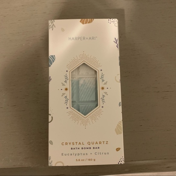 NEW Harper and Ari crystal quartz eucalyptus citrus bath bomb bar - Picture 1 of 6